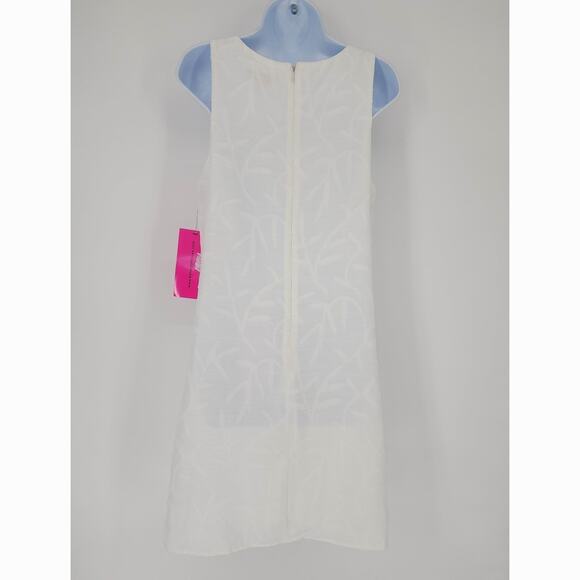 Betsey Johnson White Textured Sleeveless A-Line Dress Size 10 NWT - Picture 11 of 11